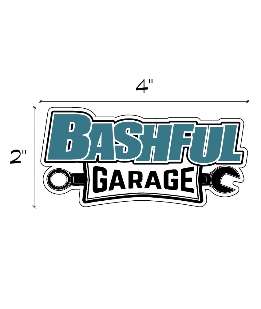 Bashful Garage Logo Decal