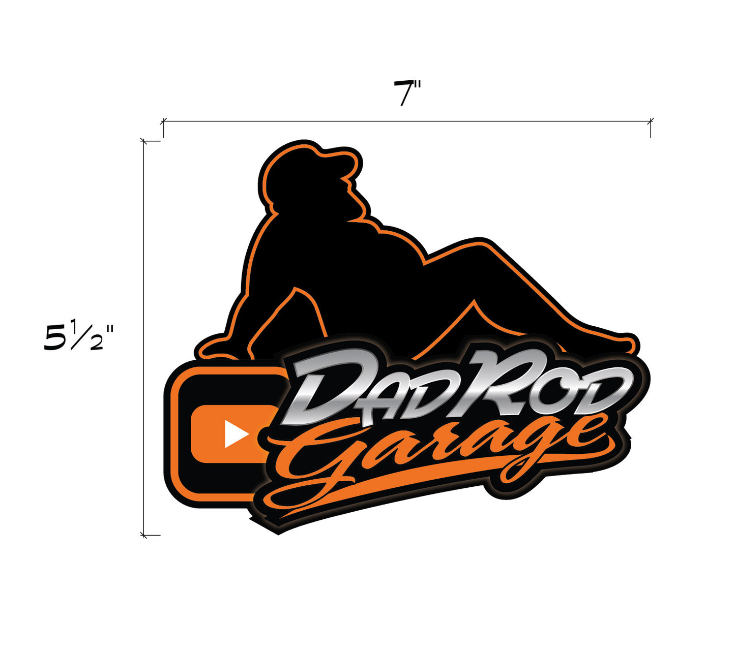 DadRod Garage Dadbod Decal